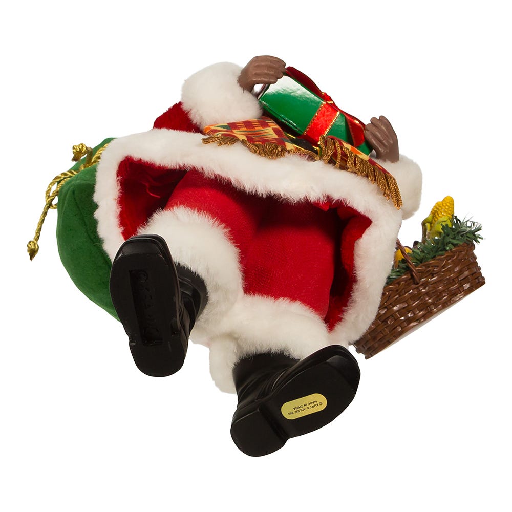 Kurt Adler 12-Inch Fabriché Kwanzaa Santa